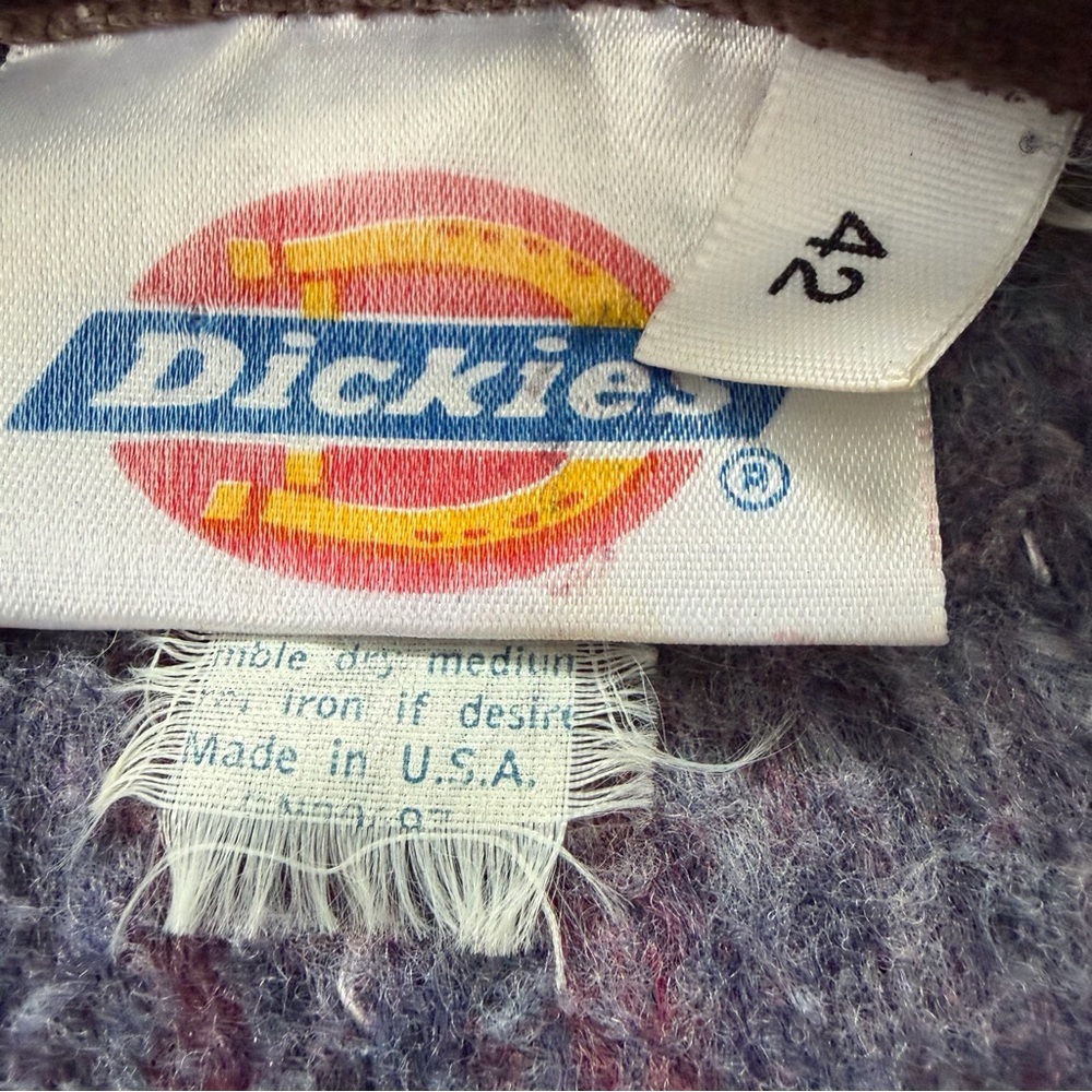 Vintage Dickies Blanket Lined Distressed Chore Barn Winter Coat - Picture 6 of 16